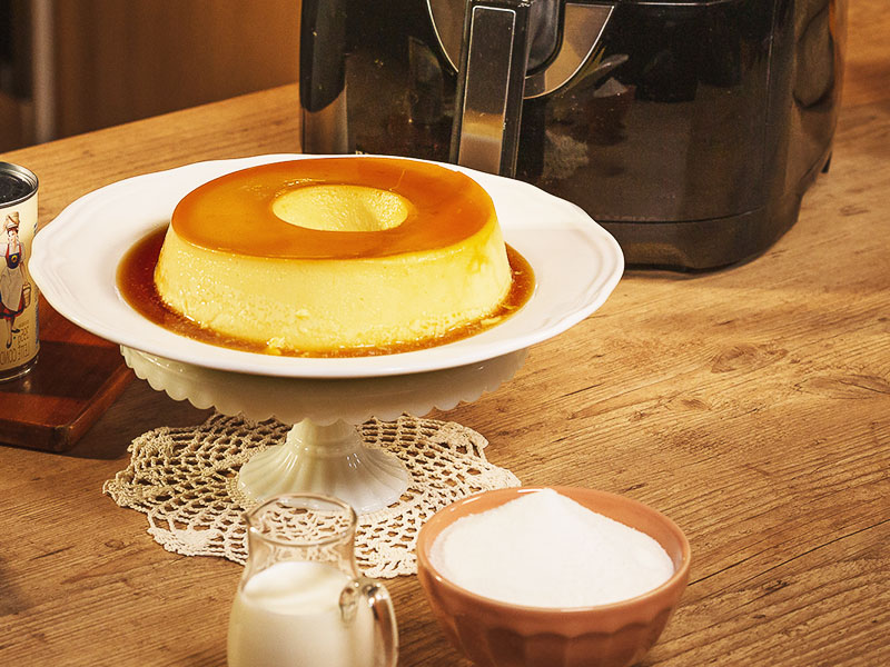 Descubra Como Fazer um Pudim Cremoso Usando Apenas a Airfryer